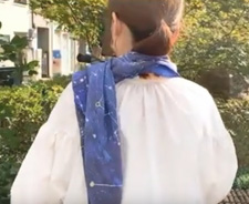 風呂敷をファッションに取り入れる
